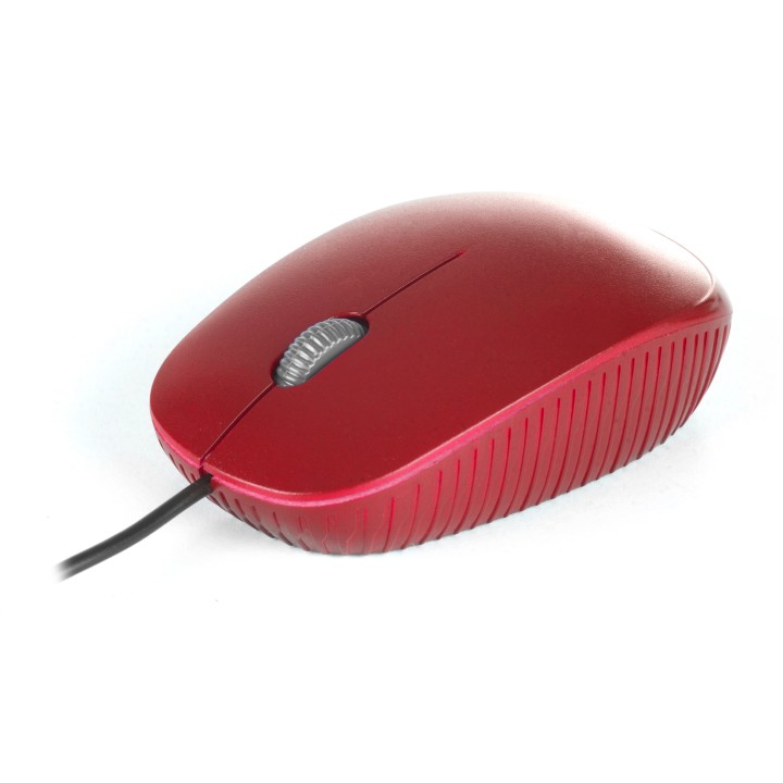 Ratón NGS Óptico USB-A 1000dpi Rojo (FLAME RED)