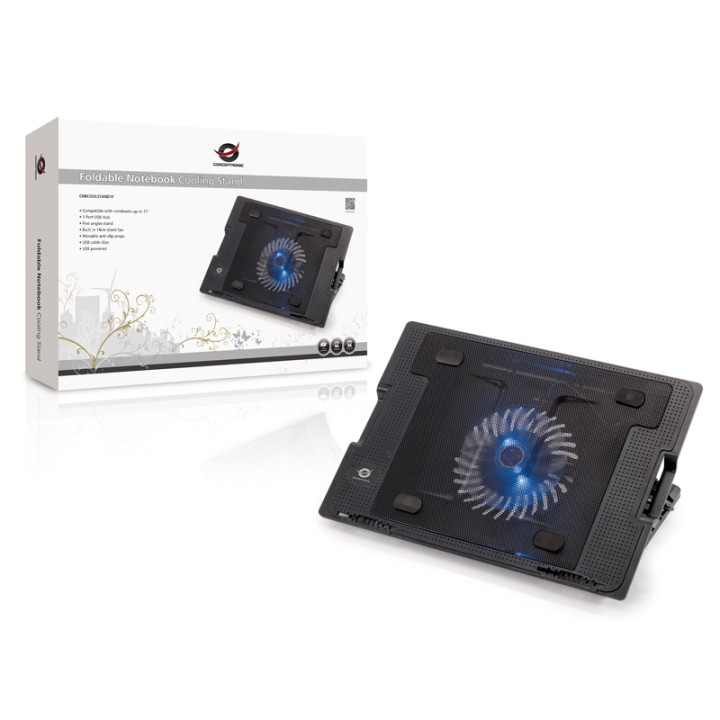 Base Refrig CONCEPTRONIC 140mm 17" USB (CNBCOOLSTAND1F)