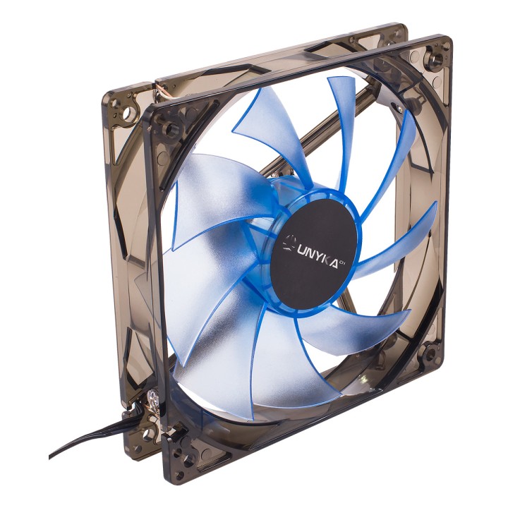 Ventilador UNYKA 120mm LED Azul/Transparente (51791)