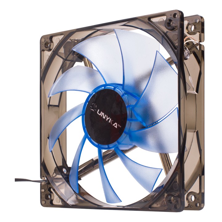 Ventilador UNYKA 120mm LED Azul/Transparente (51791)