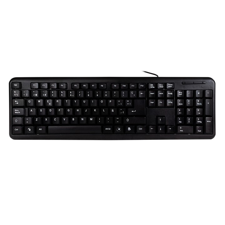 Teclado+Ratón UNYKA USB 1200dpi OEM Negro (50535)