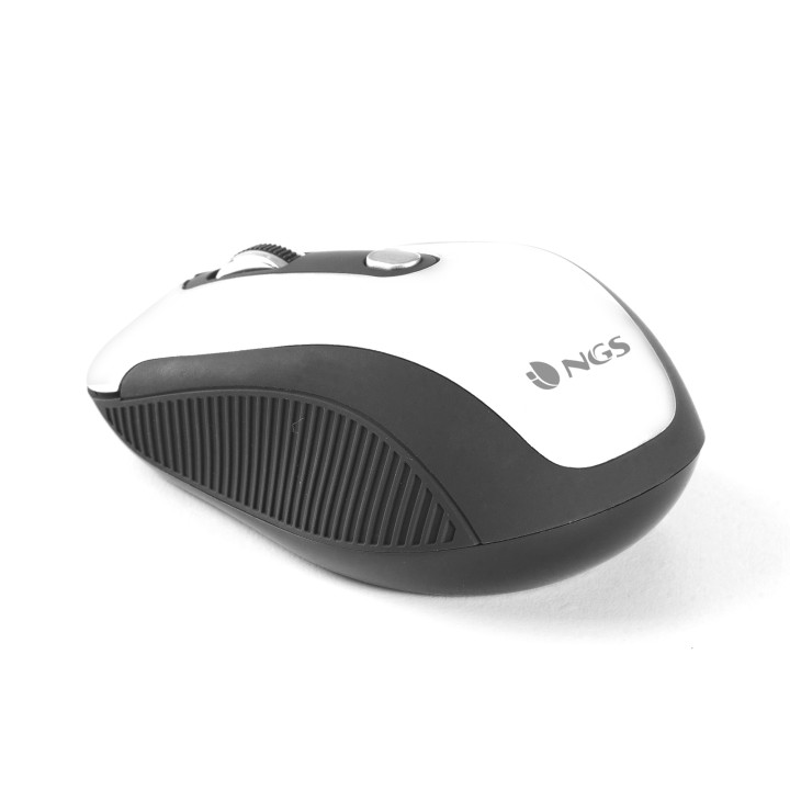 Ratón NGS Óptico Wireless RF 1600dp Blanco (HAZE WHITE)