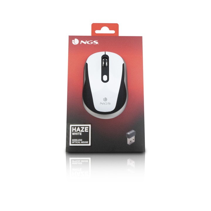 Ratón NGS Óptico Wireless RF 1600dp Blanco (HAZE WHITE)
