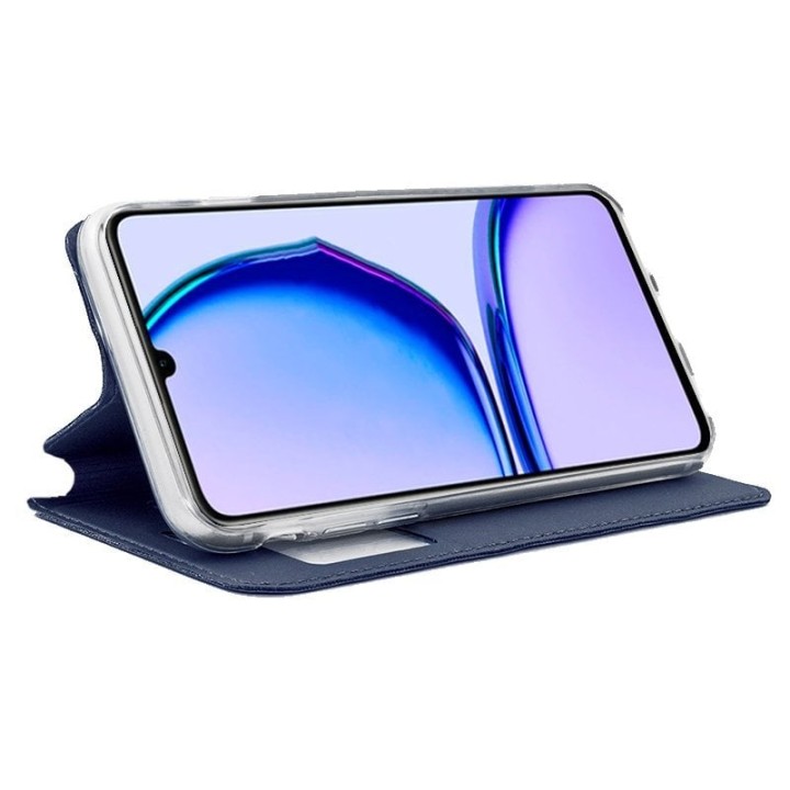 Cool Funda Flip Cover Liso Negro para Realme C53