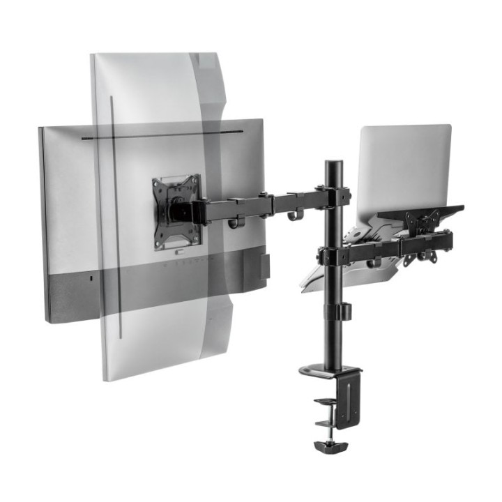 Aisens DTL32TSR-193 Soporte de Mesa para Portátil/Monitor/TV hasta 9Kg de 17-32 Negro