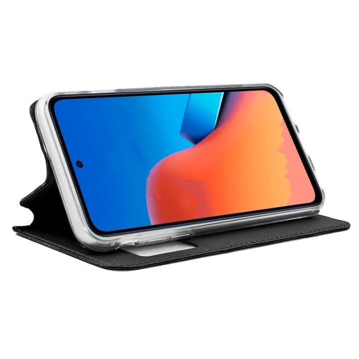 Cool Funda Flip Cover Liso Negro para Xiaomi Redmi 12 / Redmi 12 5G