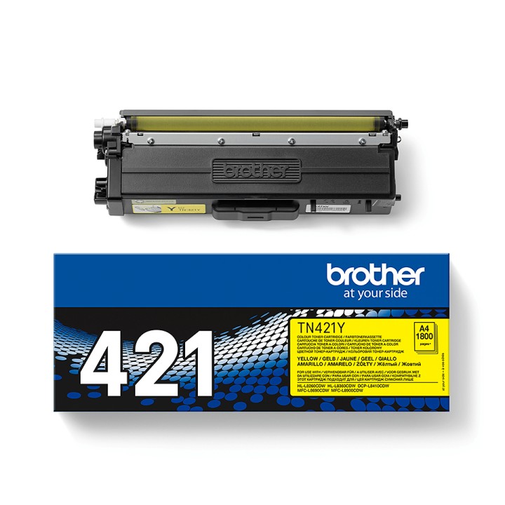 Toner BROTHER Laser Amarillo 1800 páginas (TN-421Y)