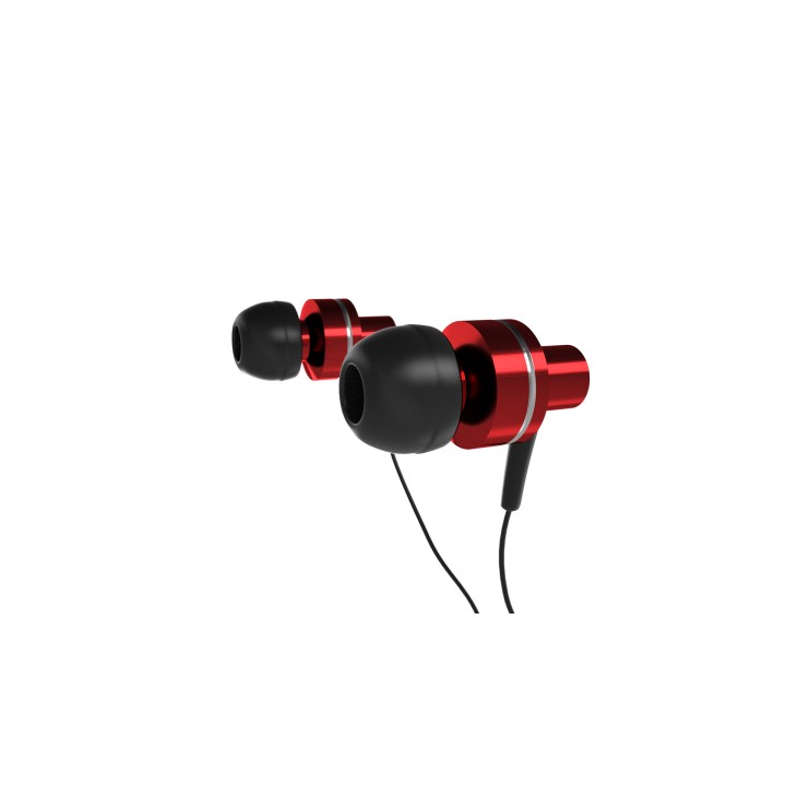 Auriculares Mars Gaming Intraurales Rojo/Negro (MIH1)