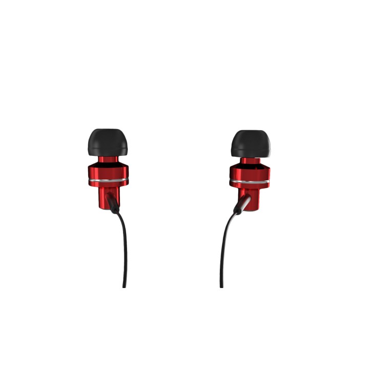Auriculares Mars Gaming Intraurales Rojo/Negro (MIH1)