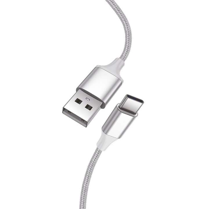 Cool Nylon Cable USB-C 1.2m Blanco