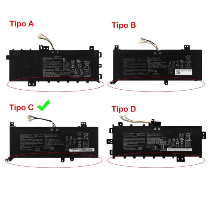 Batería Para Portátil Asus Vivobook F412da X412fj X412fa X412ua X512f C21n1818