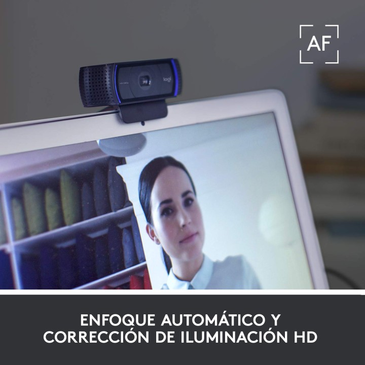 WebCam LOGITECH HD Pro C920 FHD USB Negra (960-001055)