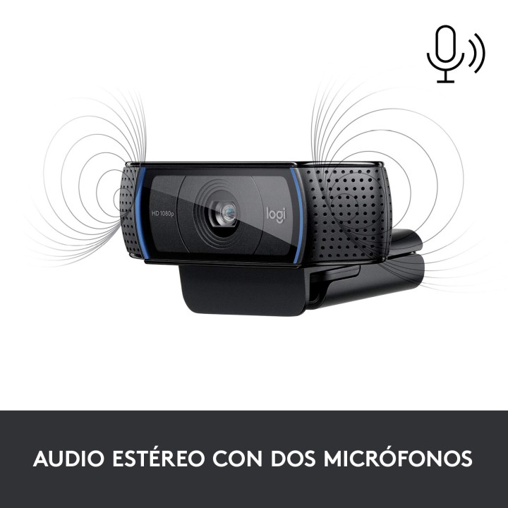 WebCam LOGITECH HD Pro C920 FHD USB Negra (960-001055)