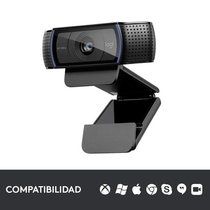 WebCam LOGITECH HD Pro C920 FHD USB Negra (960-001055)