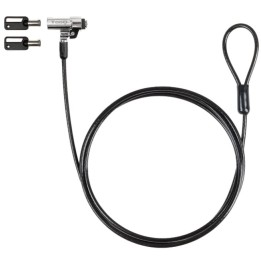 TooQ TQCLKC0045-G Cable de Seguridad Tipo NANO con Llave para Portátiles 1.5 metros Negro