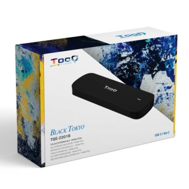 TooQ Caja Externa para SSD M.2 NVMe Negra