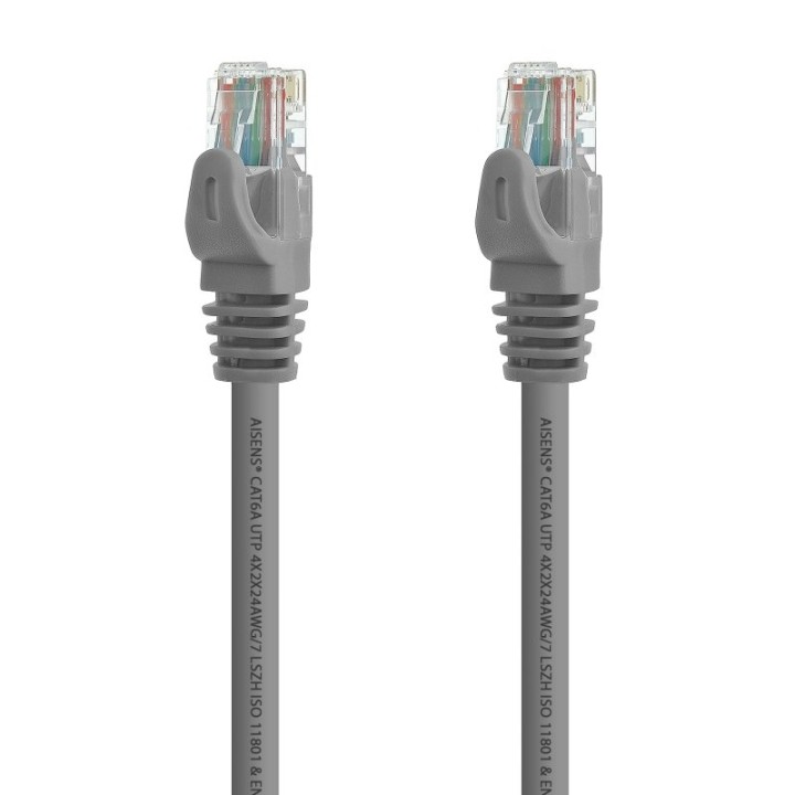 Aisens A145-0330 Cable de Red U/UTP Cat 6a 10m Gris