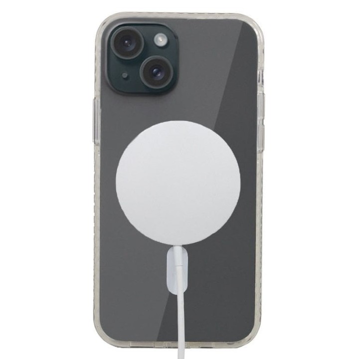Cool Carcasa Magnética Transparente para iPhone 15