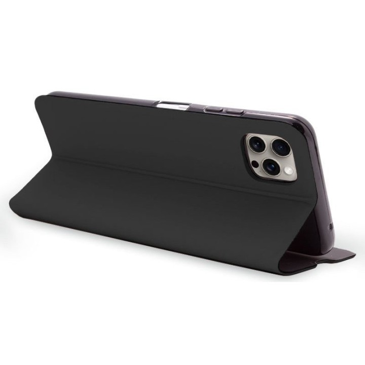 Cool Flip Cover Elegance Funda Negra para iPhone 15 Pro Max
