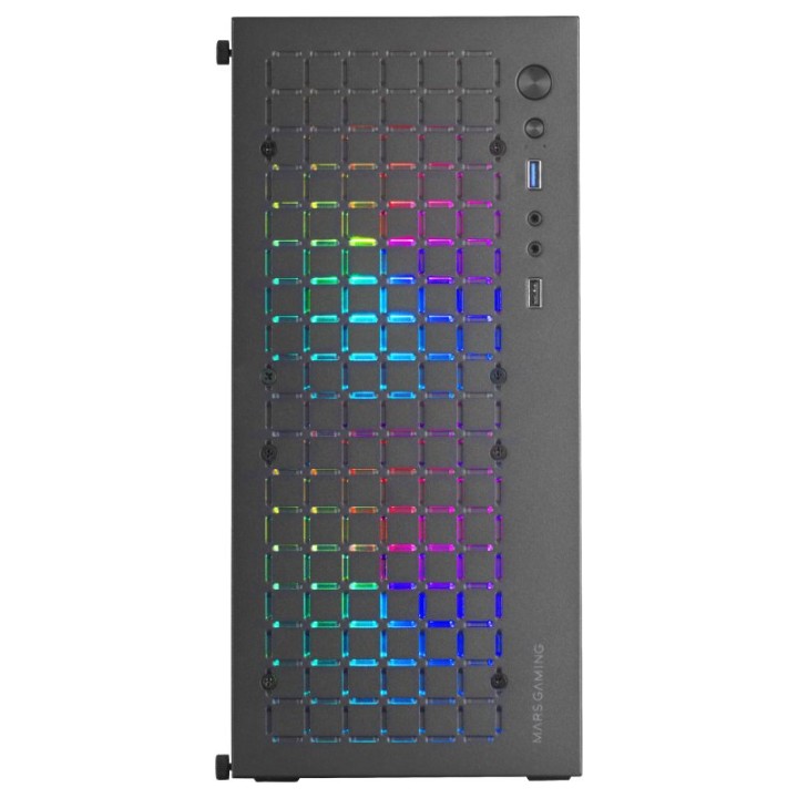 Mars Gaming MC-CORE Caja PC Micro-ATX Ultra-Compacta 2x Ventilador FRGB USB 3.0 Ventana Negro