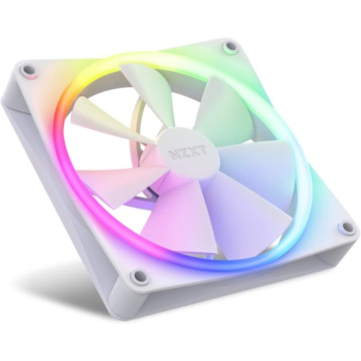 NZXT F140 RGB TWIN Ventilador Suplementario 140mm Blanco 2 Unidades