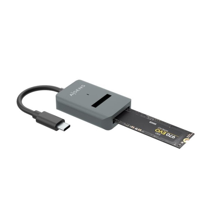 Aisens ASUC-M2D012-GR Dock de USB-C a M.2 (NGFF) SATA/NVMe Gris