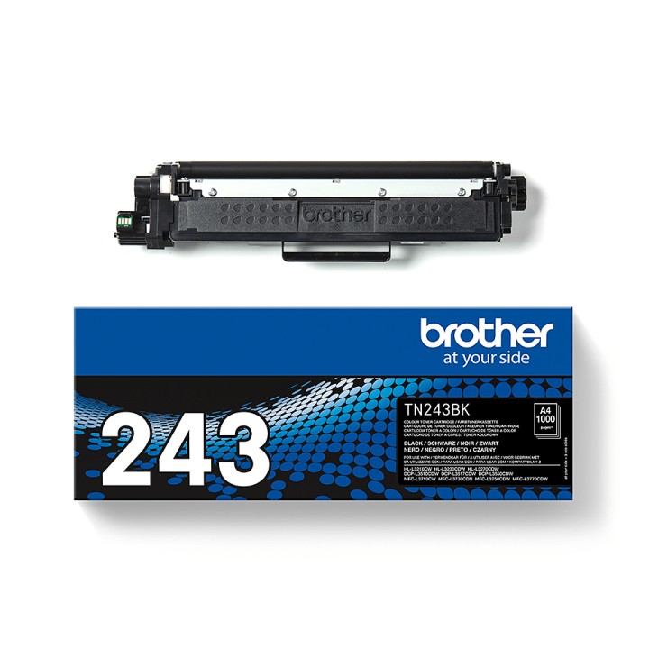 Toner BROTHER Laser Negro 1000 páginas (TN-243BK)
