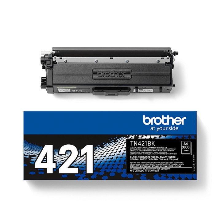 Toner BROTHER Laser Negro 3000 páginas (TN-421BK)