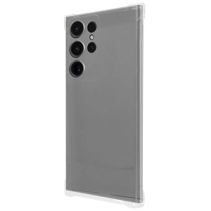 PcCom Essential Funda Antishock Transparente Samsung Galaxy S23 Ultra