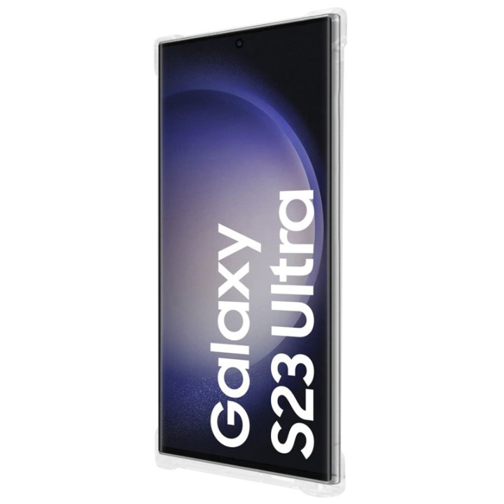PcCom Essential Funda Antishock Transparente Samsung Galaxy S23 Ultra