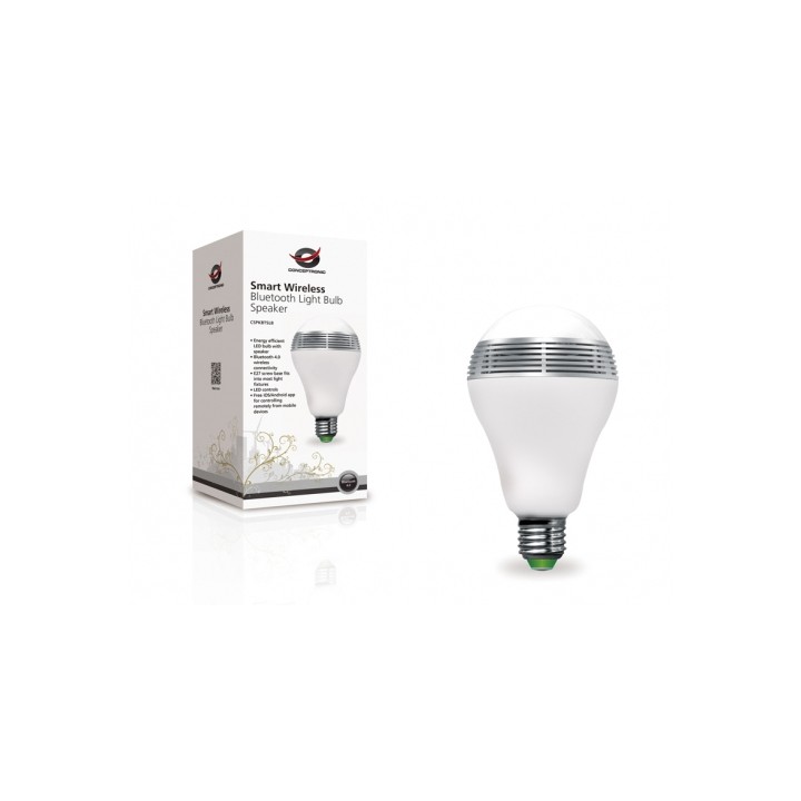 Bombilla CONCEPTRONIC E27 Bluetooth Blanca (CSPKBTSLB)