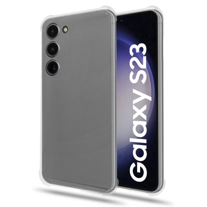 PcCom Essential Funda Antishock Transparente Samsung Galaxy S23 Plus