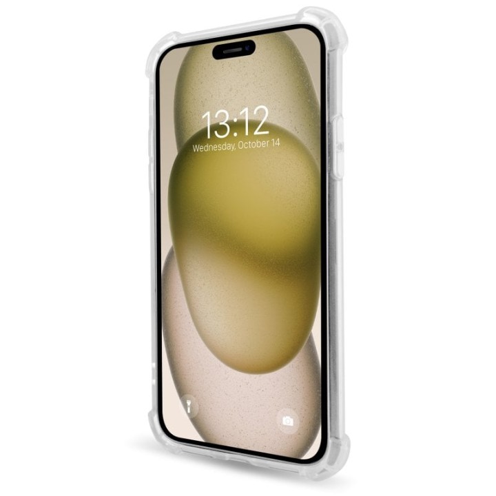 PcCom Essential Funda Antishock Transparente para iPhone 15 Pro
