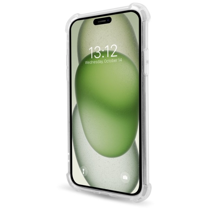 PcCom Essential Funda Antishock Transparente para iPhone 15 Pro Max