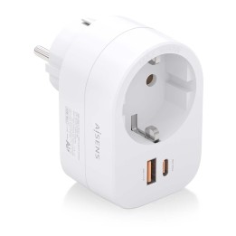 Enchufe AISENS 1Toma 1Usb-C PD 1Usb-A (ASPS-1A1C06-W)