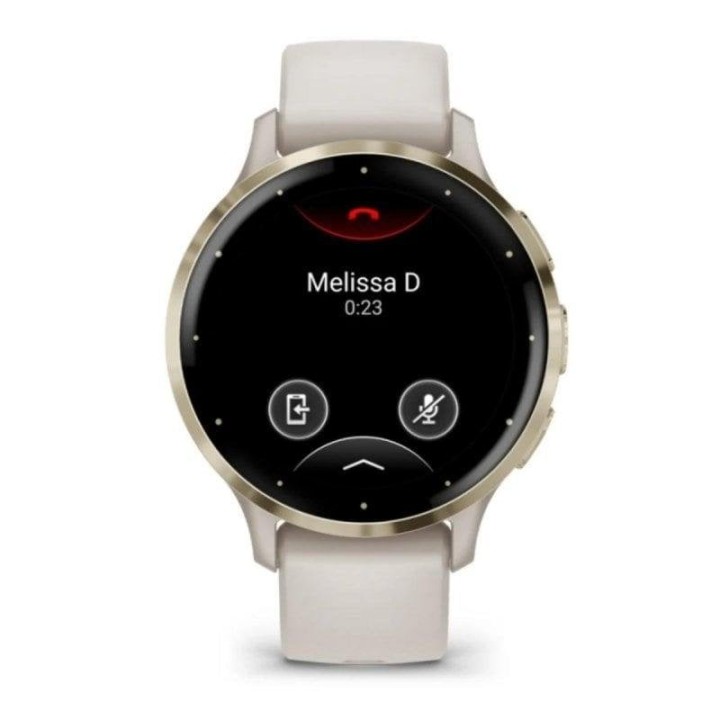 Smartwatch Garmin Venu 3S AMOLED 1.2" Pantalla Táctil 8GB GPS Oro Marfil 40g