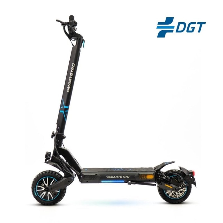 Smartgyro Crossover Dual Max 2 Patinete Eléctrico 2 motores 1000W 50km frenos disco doble suspensión