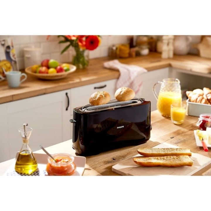 Philips Daily Collection HD2590/90 Tostadora 2 Rebanadas 1030W Negra