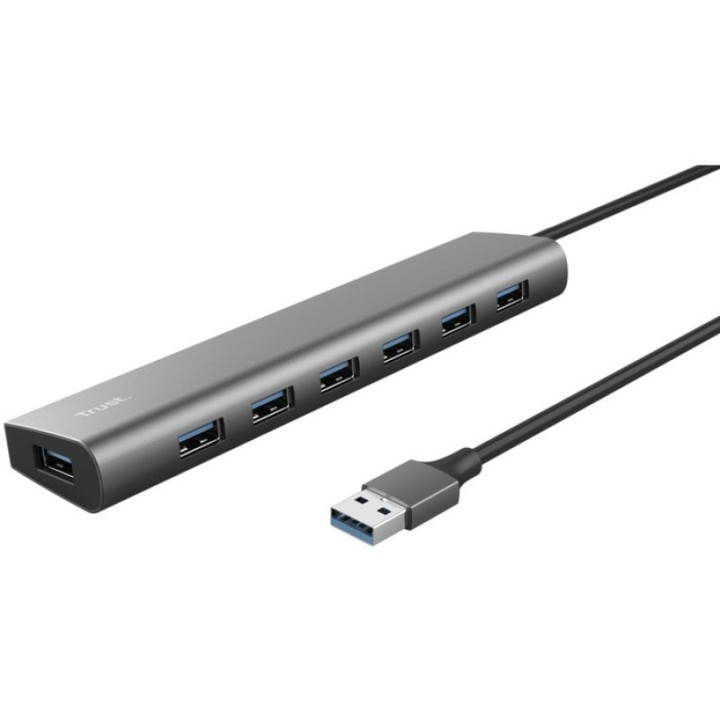 Trust Halyx HUB USB a 7 Puertos USB 3.2 Gris
