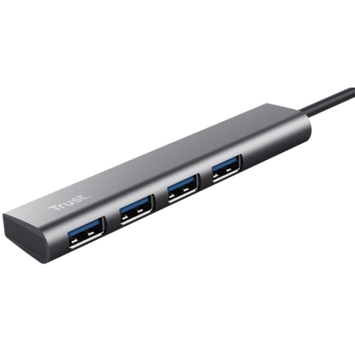 Trust Halyx HUB USB-C a 4 Puertos USB 3.2 Gris