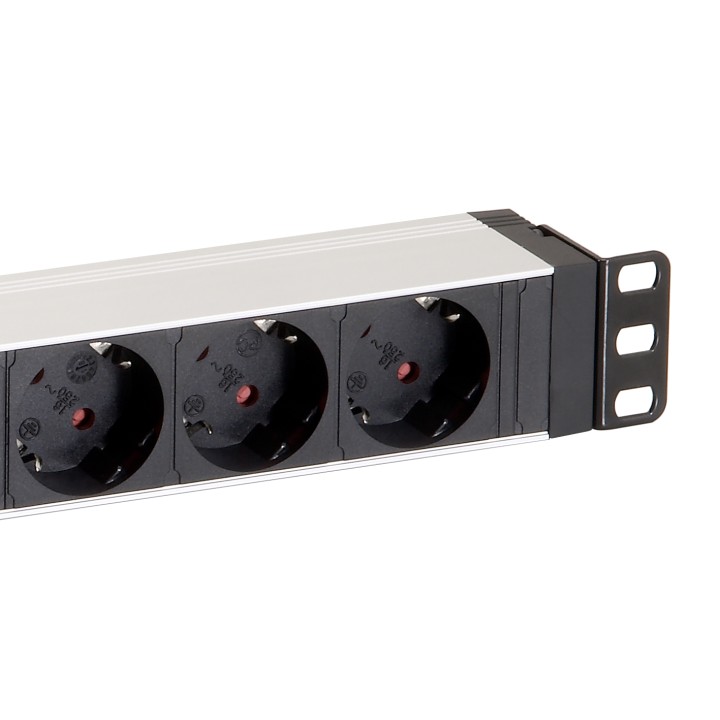 Regleta EQUIP 8xSchuko Interruptor Rack 1U (EQ333293)
