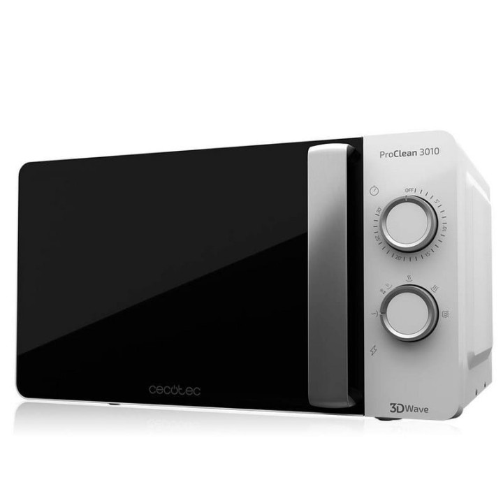 Cecotec Pack ProClean 3010 Microondas 20L 700W + Turboeasy Toast Inox Tostador 900W