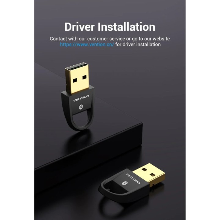 Vention Adaptador USB Bluetooth 5.0 Negro