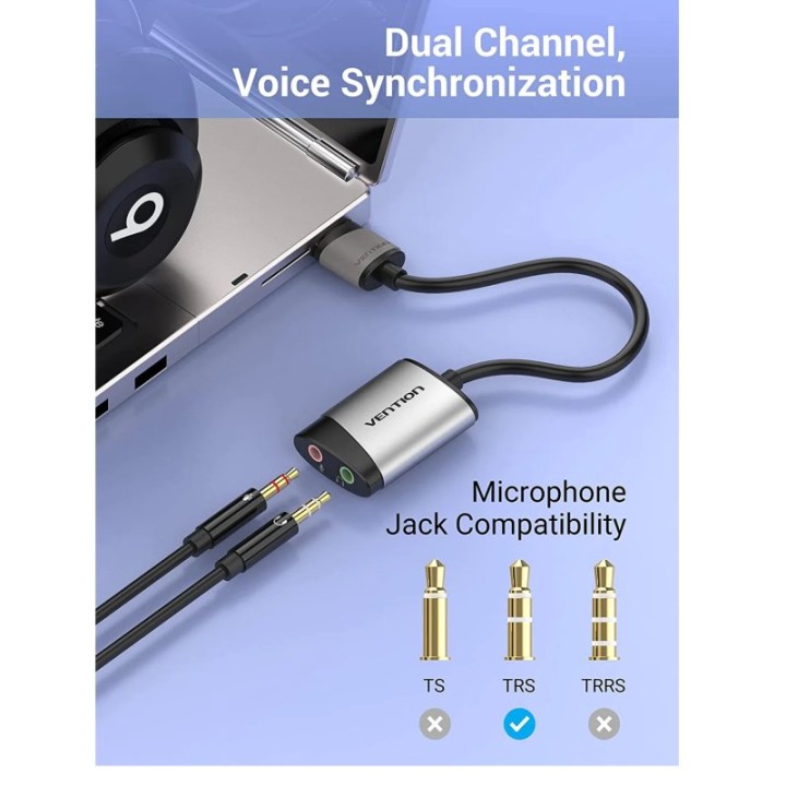 Vention Tarjeta de Sonido Externa USB
