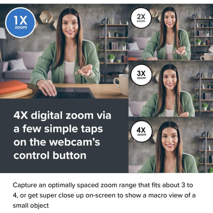Creative Live! CAM Sync V3 Webcam 2K QHD con Zoom Digital 4X