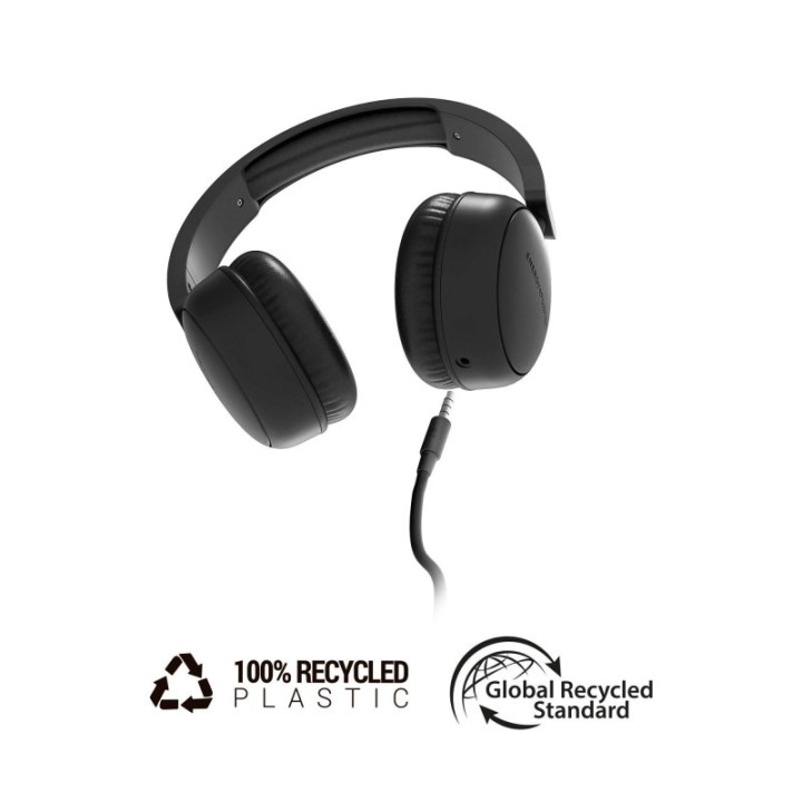 Energy Sistem Soundspire Auriculares Plegables con Cable Extraíble Negros