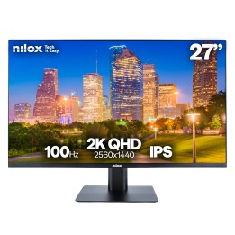 Monitor NILOX 27" IPS 2K WQHD 100Hz Negro (NXMM272K112)