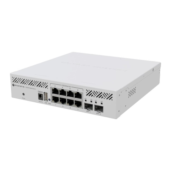 MikroTik CRS310-8G+2S+IN Switch 8 Puertos 2.5G + 2 Puertos SFP+