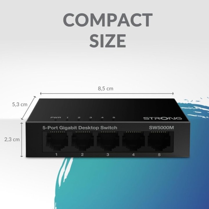 Strong SW5000P Switch Gigabit de 5 Puertos