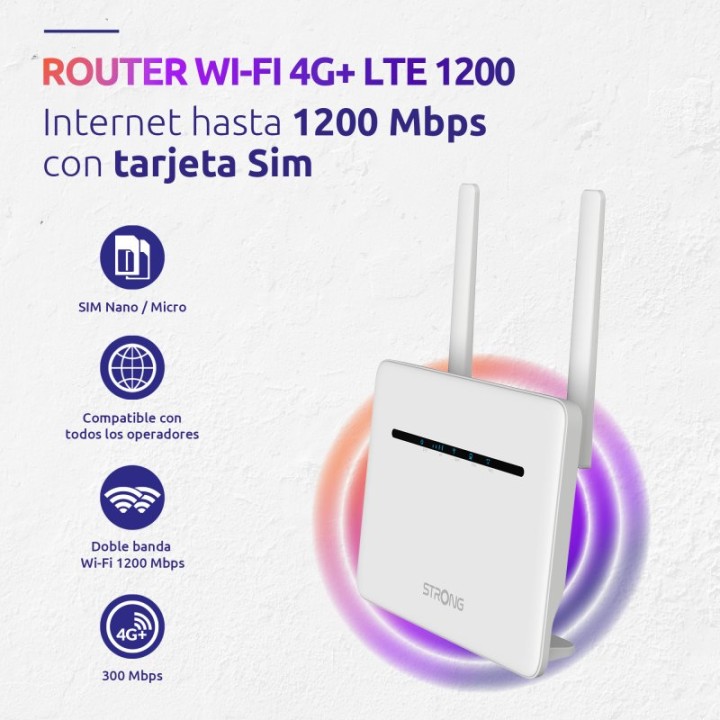 Strong 4G+ROUTER1200 Router Wifi LTE 1200